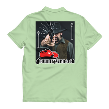 Laden Sie das Bild in den Galerie-Viewer, Shooting Cowboy - CountrySzene.ch Logo Premium Adult Polo Shirt