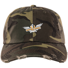 Laden Sie das Bild in den Galerie-Viewer, nashville-rebels-logo weiss Nashville Rebels 'Distressed-Stil' Kappe mit gesticktem Logo