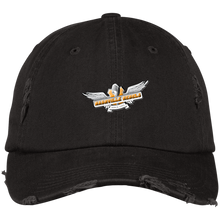 Laden Sie das Bild in den Galerie-Viewer, nashville-rebels-logo weiss Nashville Rebels 'Distressed-Stil' Kappe mit gesticktem Logo