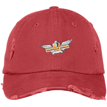 Laden Sie das Bild in den Galerie-Viewer, nashville-rebels-logo weiss Nashville Rebels 'Distressed-Stil' Kappe mit gesticktem Logo