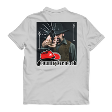 Laden Sie das Bild in den Galerie-Viewer, Shooting Cowboy - CountrySzene.ch Logo Premium Adult Polo Shirt
