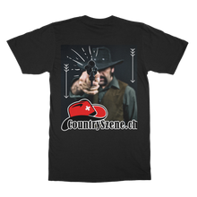 Laden Sie das Bild in den Galerie-Viewer, Shooting Cowboy - CountrySzene.ch Logo Classic Adult T-Shirt