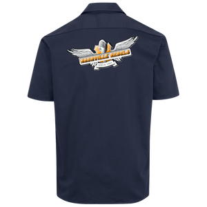 nashville-rebels-logo weiss 1574 Dickies Men's Short Sleeve Workshirt