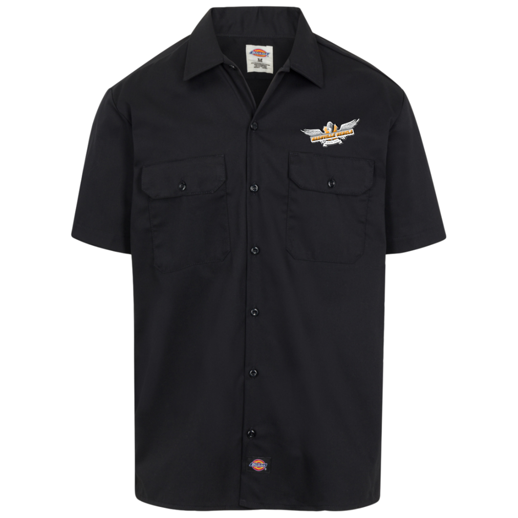 nashville-rebels-logo weiss 1574 Dickies Men's Short Sleeve Workshirt