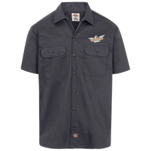 Laden Sie das Bild in den Galerie-Viewer, nashville-rebels-logo weiss 1574 Dickies Men&#39;s Short Sleeve Workshirt
