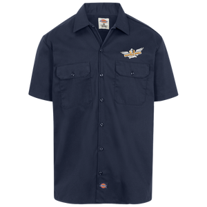 nashville-rebels-logo weiss 1574 Dickies Men's Short Sleeve Workshirt