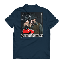 Laden Sie das Bild in den Galerie-Viewer, Shooting Cowboy - CountrySzene.ch Logo Premium Adult Polo Shirt

