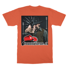 Laden Sie das Bild in den Galerie-Viewer, Shooting Cowboy - CountrySzene.ch Logo Classic Adult T-Shirt
