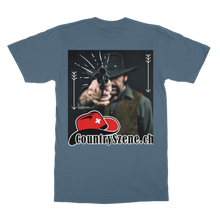Laden Sie das Bild in den Galerie-Viewer, Shooting Cowboy - CountrySzene.ch Logo Classic Adult T-Shirt
