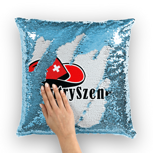 CountrySzene.ch Logo Sequin Cushion Cover