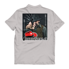 Laden Sie das Bild in den Galerie-Viewer, Shooting Cowboy - CountrySzene.ch Logo Premium Adult Polo Shirt
