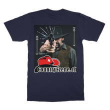 Laden Sie das Bild in den Galerie-Viewer, Shooting Cowboy - CountrySzene.ch Logo Classic Adult T-Shirt
