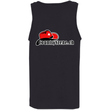 Laden Sie das Bild in den Galerie-Viewer, Tshirt Design - CountrySzene.ch - shooting Cowboy -TRANSPARENT - 1500 x 2500 px G520 Cotton Tank Top 5.3 oz.
