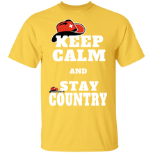 Laden Sie das Bild in den Galerie-Viewer, Keep Calm &amp; Stay Country mit CountrySzene.ch Logo T-Shirt
