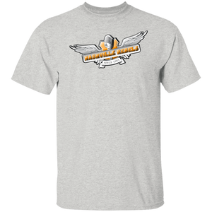 nashville-rebels-logo weiss Nashville Rebels Logo auf klassischem Unisex T-Shirt