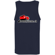 Laden Sie das Bild in den Galerie-Viewer, Tshirt Design - CountrySzene.ch - shooting Cowboy -TRANSPARENT - 1500 x 2500 px G520 Cotton Tank Top 5.3 oz.
