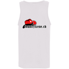 Laden Sie das Bild in den Galerie-Viewer, Tshirt Design - CountrySzene.ch - shooting Cowboy -TRANSPARENT - 1500 x 2500 px G520 Cotton Tank Top 5.3 oz.
