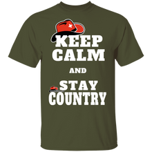 Laden Sie das Bild in den Galerie-Viewer, Keep Calm &amp; Stay Country mit CountrySzene.ch Logo T-Shirt
