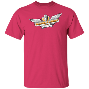 nashville-rebels-logo weiss Nashville Rebels Logo auf klassischem Unisex T-Shirt