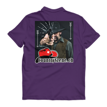 Laden Sie das Bild in den Galerie-Viewer, Shooting Cowboy - CountrySzene.ch Logo Premium Adult Polo Shirt
